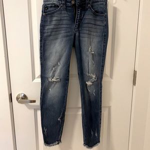 Distressed Crop Jeans